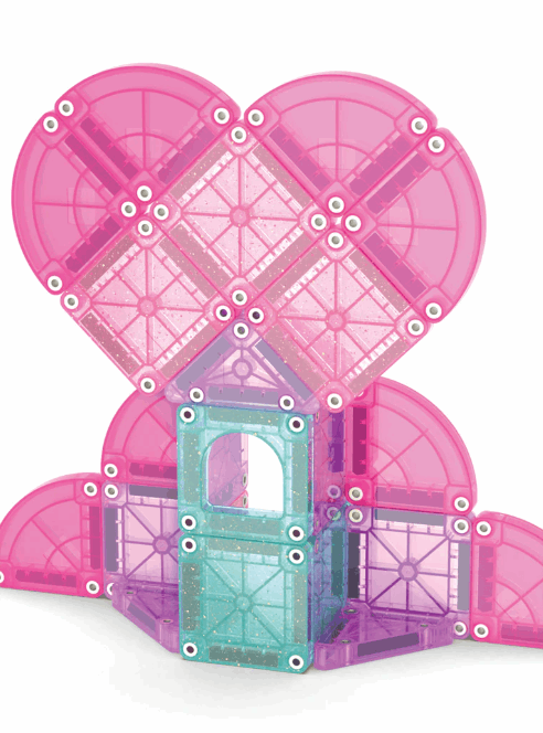 Magna Tiles MicroMAGS Heart to Heart Travel Set 26pc