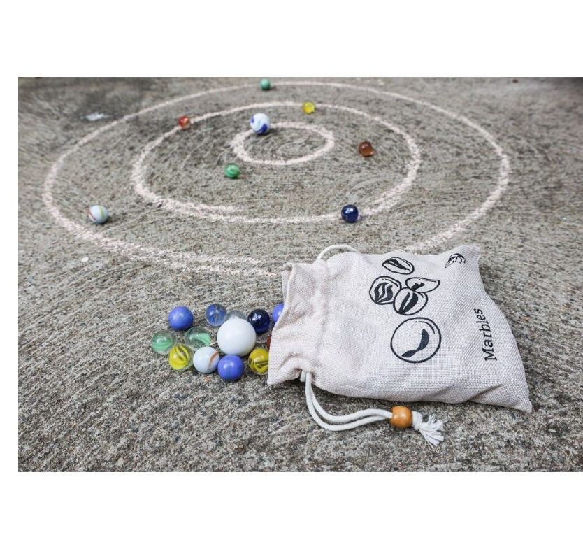 Let's Play Games Bag of Marbles 100pc