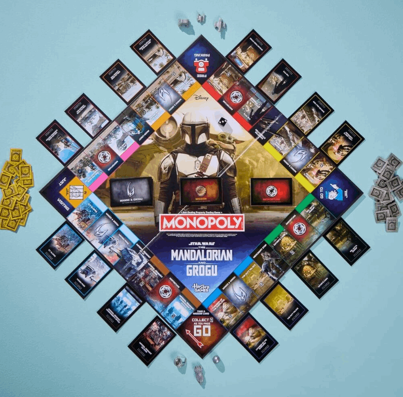 Hasbro Games Monopoly Star Wars Mandalorian and Grogu