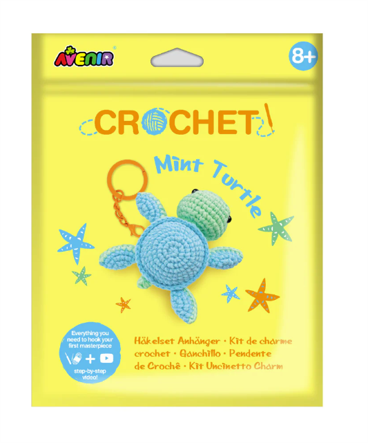 Avenir Crochet Keychain Mint Turtle