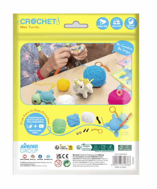 Avenir Crochet Keychain Mint Turtle