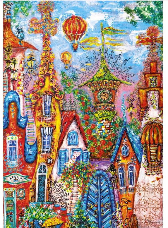 Charming Village Blue Gate 500pc Heye Puzzle