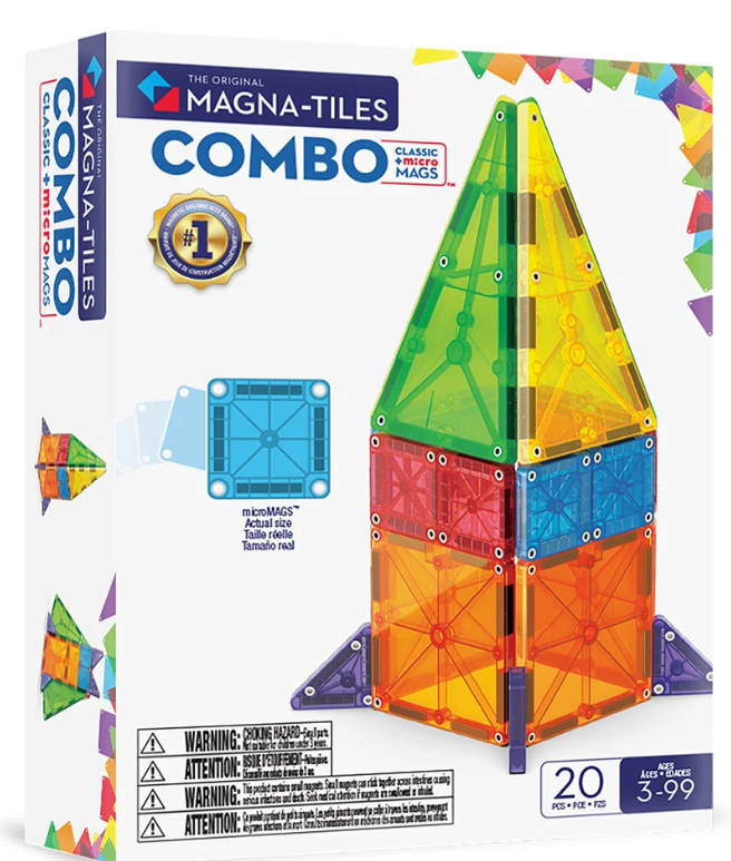Magna Tiles Combo + MicroMAGS 20pc Set