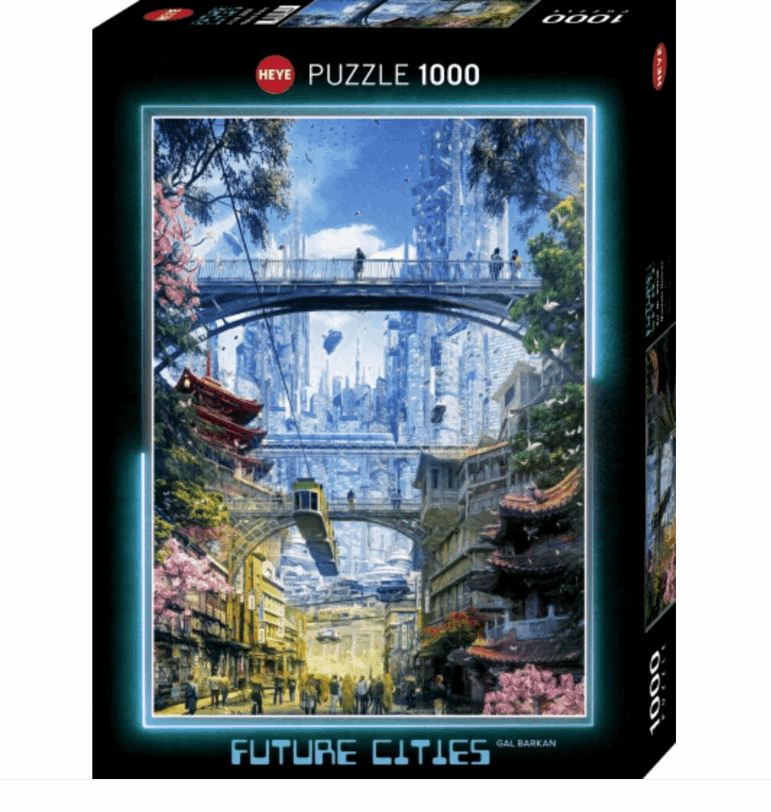 Future Cities Market District 1000pc Heye Puzzle
