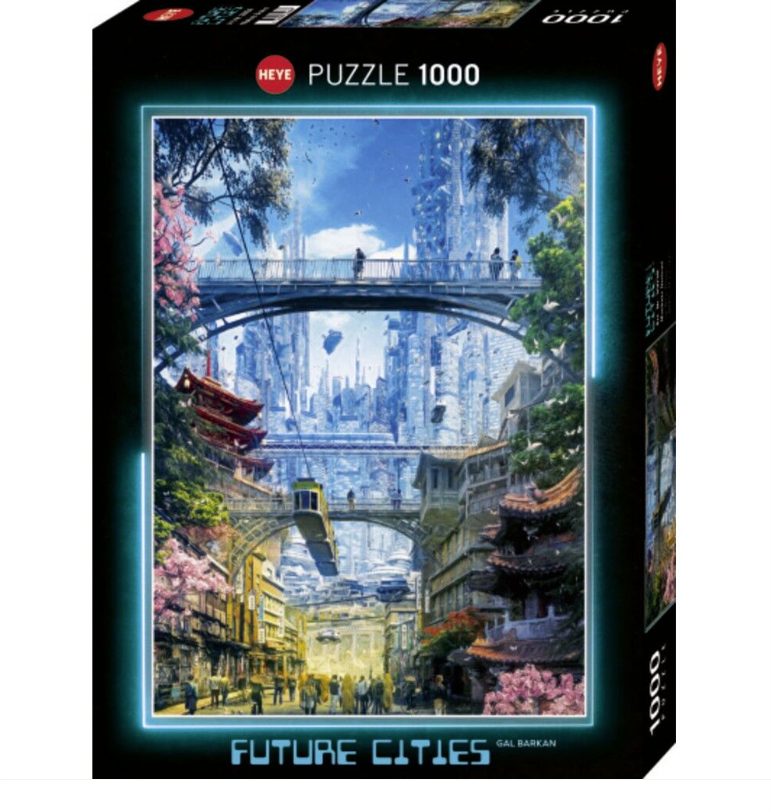 Future Cities Market District 1000pc Heye Puzzle