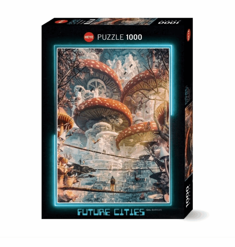 Future Cities Shroomland 1000pc Heye Puzzle