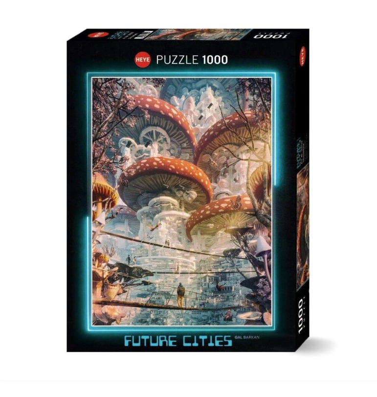 Future Cities Shroomland 1000pc Heye Puzzle