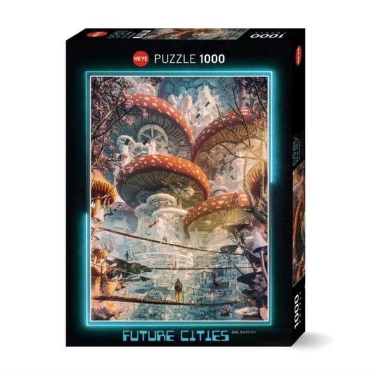 Future Cities Shroomland 1000pc Heye Puzzle