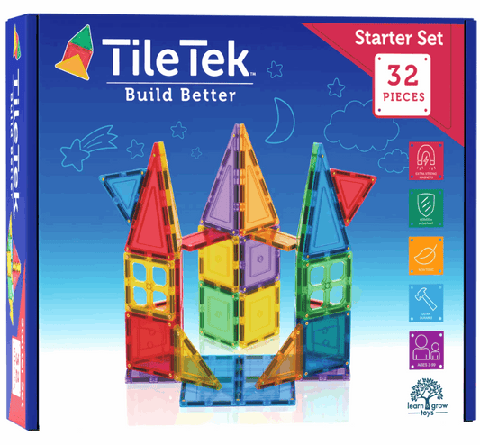 Tile Tek Magnetic Tiles 32pc Starter Set