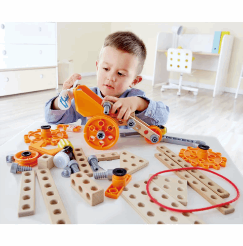 Hape Junior Inventor Deluxe Experiment Kit 57pc