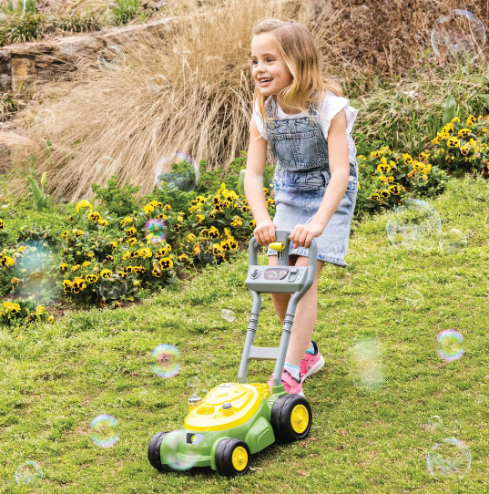 John Deere Bubble-N-Go Mower toy mower