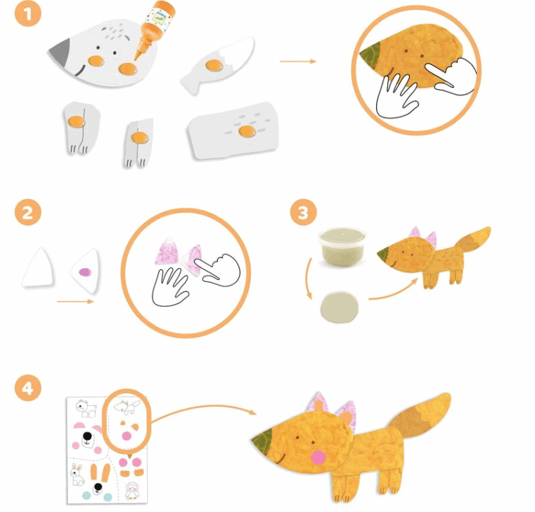 Djeco Messy Fun Finger Painting Set