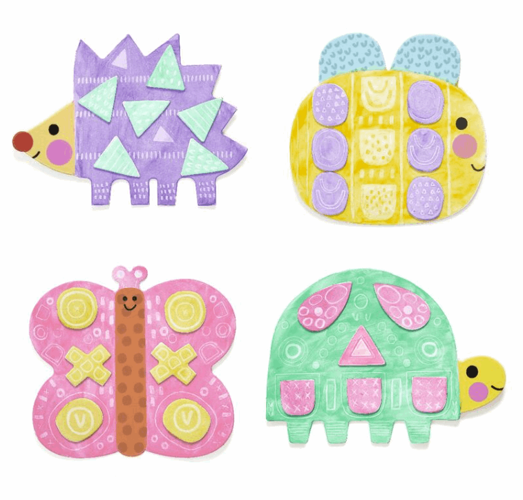 Djeco Small Forms Magic Finger Painting Set