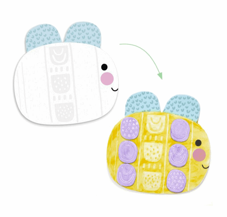Djeco Small Forms Magic Finger Painting Set