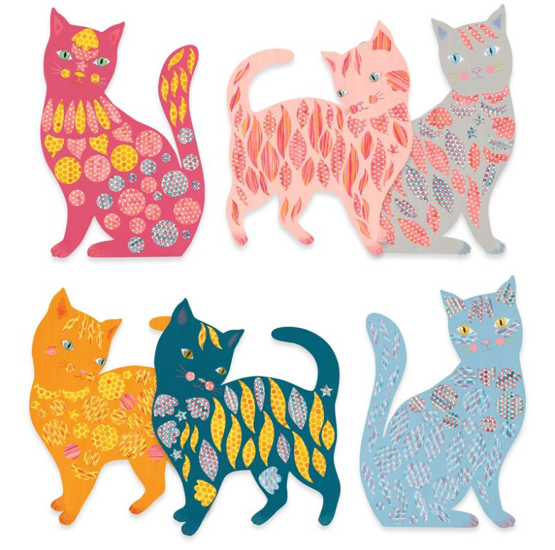 Djeco Elodie's Cute Cats Create with Paper Craft