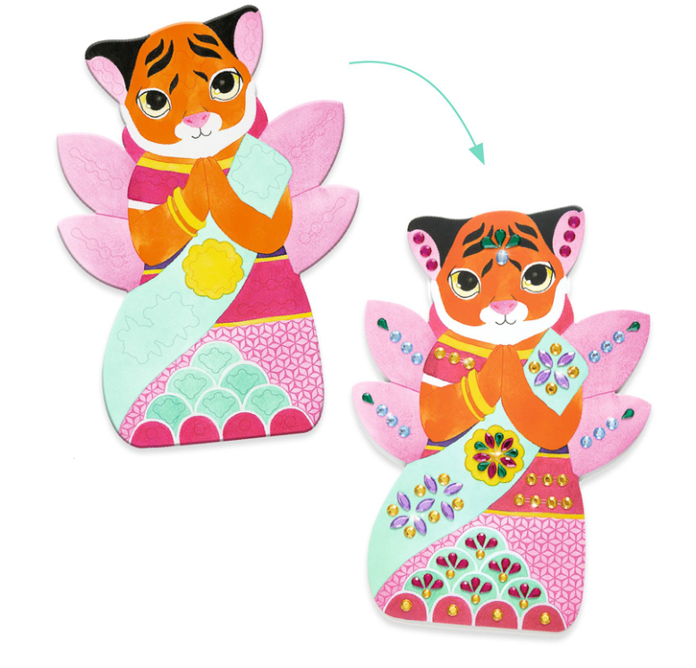 Djeco Rhinestones and Collage Sticker Set