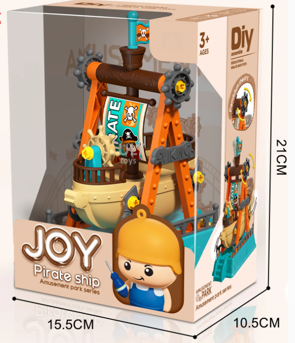 Joy Amusement Park Series Pirate Ship playset