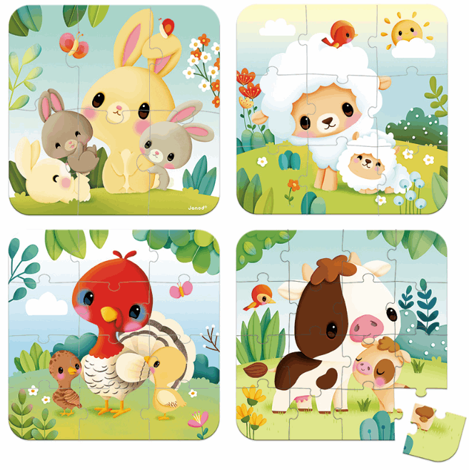 Janod  Progressive Puzzle Farm