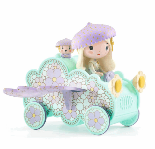 Tinyly Jil & Jerry Figurine & Tinycar