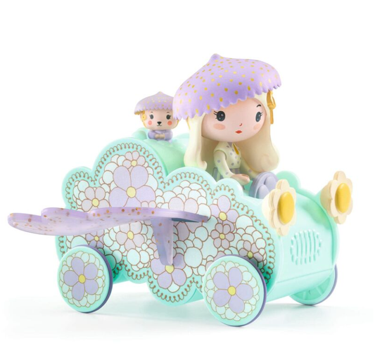 Tinyly Jil & Jerry Figurine & Tinycar
