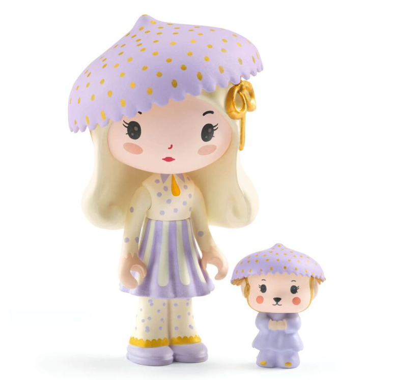 Tinyly Jil & Jerry Figurine & Tinycar