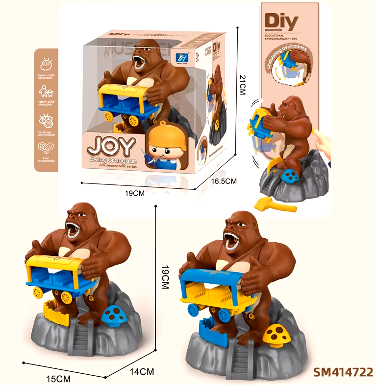 Joy Amusement Park Series Swing Gorilla playset