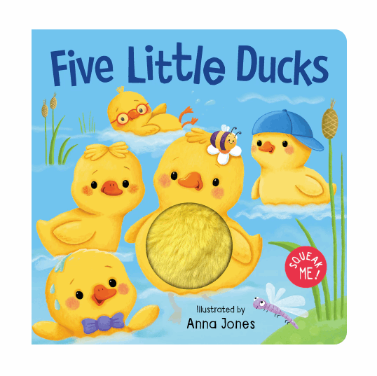 Five Little Ducks Squeaky Plush Board Book