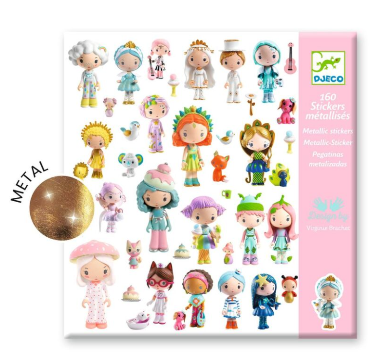 Djeco Stickers Tinyly Metallic 160pc