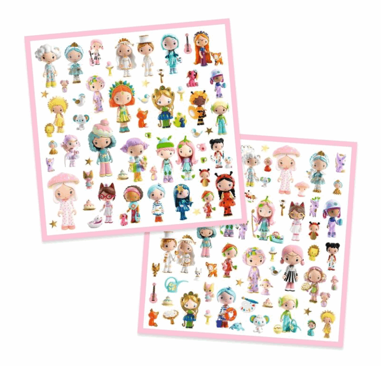 Djeco Stickers Tinyly Metallic 160pc