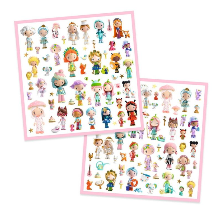 Djeco Stickers Tinyly Metallic 160pc