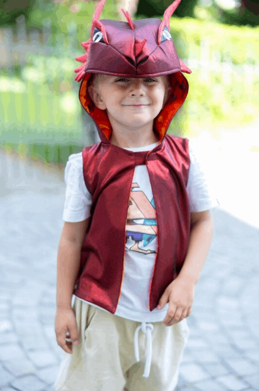 Great Pretenders Everyday Red Dragon Vest Size 3-4