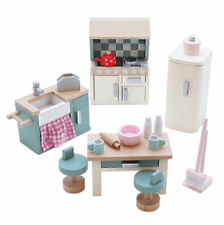 Le Toy Van Wooden Dollhouse Kitchen Set 20pc