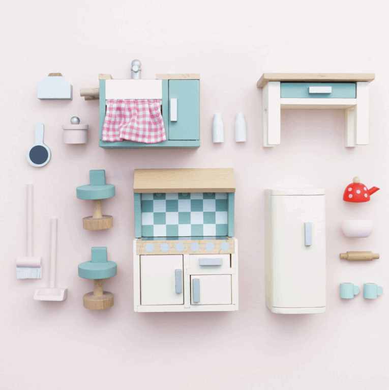 Le Toy Van Wooden Dollhouse Kitchen Set 20pc