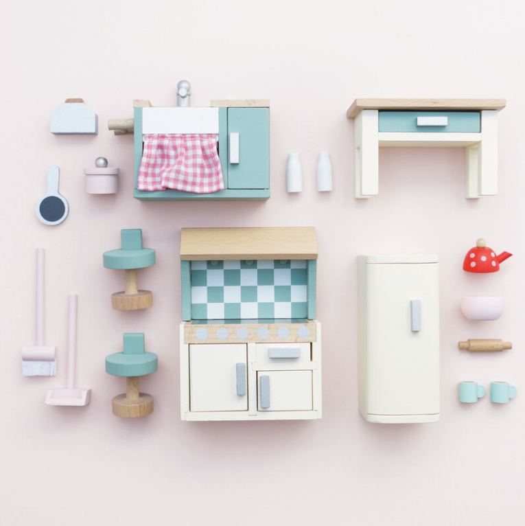 Le Toy Van Wooden Dollhouse Kitchen Set 20pc