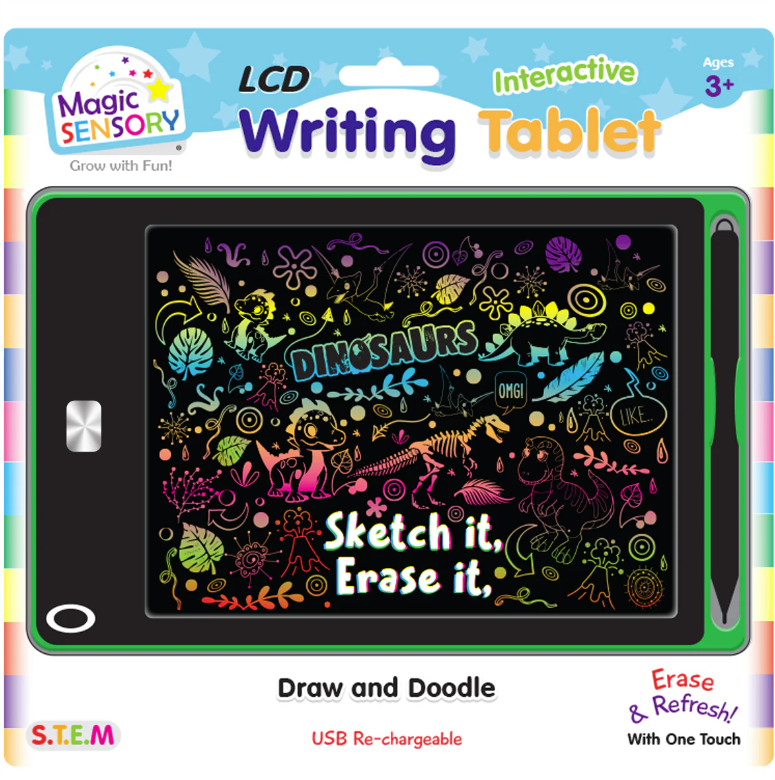 Magic Sensory LCD Table Green Dinosaur (USB rechargable)