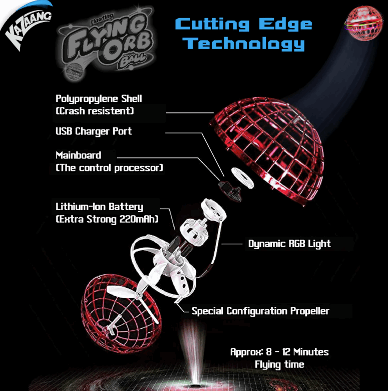 Kazaang Flying Orb Ball RED