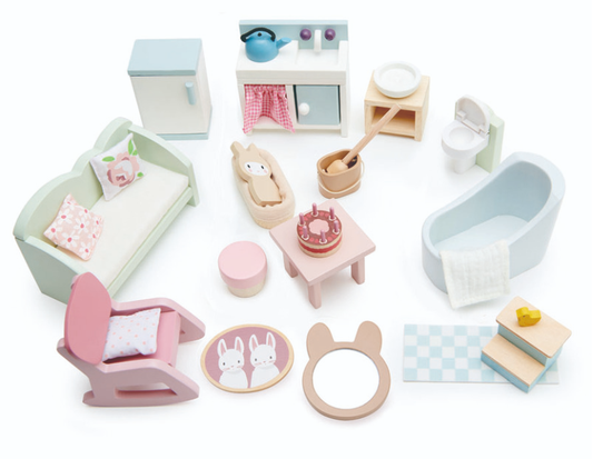 Le Toy Van Wooden Countryside Starter Furniture Set 24pc