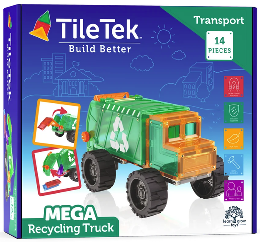Tile Tek by Learn & Grow Toys MEGA Recycling Truck