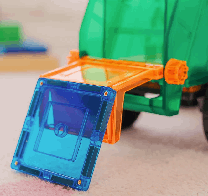 Tile Tek Magnetic Tiles 14pc MEGA Recycling Truck