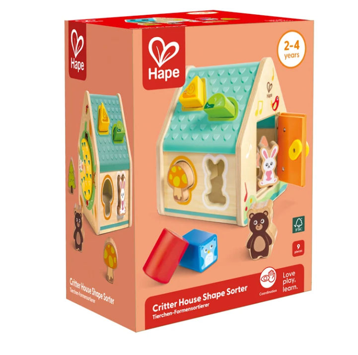 Hape Critter House Shape Sorter