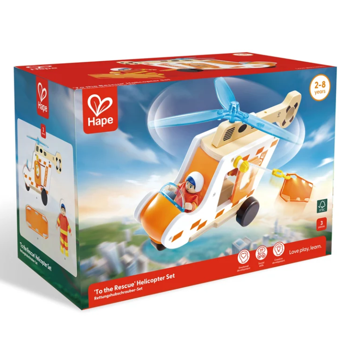 Hape To The Rescue Helicopter Set