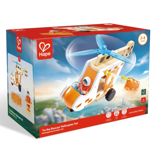 Hape To The Rescue Helicopter Set