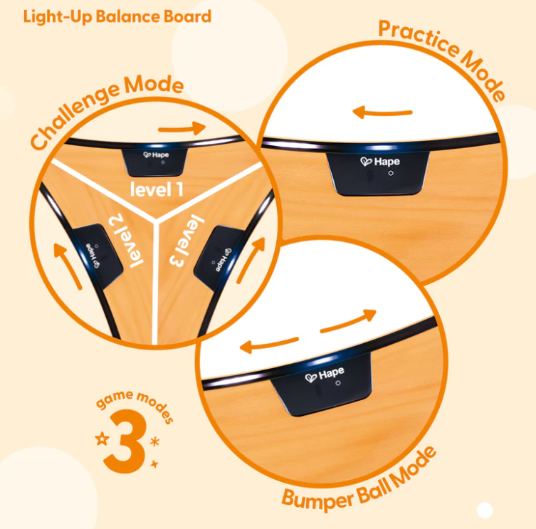 Hape Intelligent Light Up Balance Board balance board