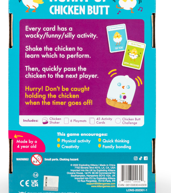 Exploding Kittens Hurry Up Chicken Butt