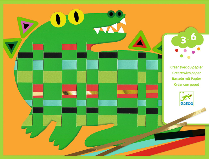 Djeco Animal Create with Paper Weaving Set