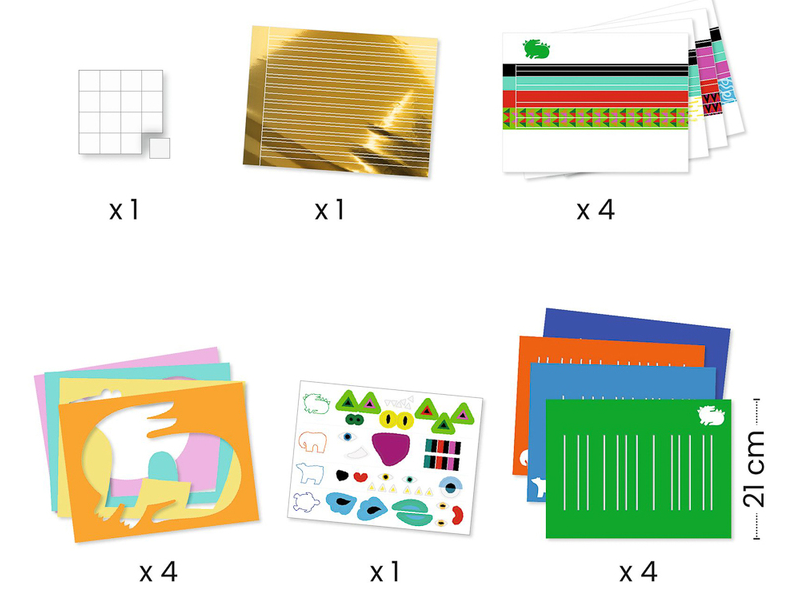Djeco Animal Create with Paper Weaving Set