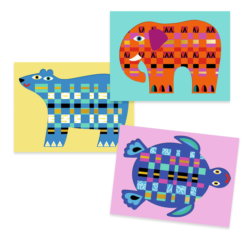 Djeco Animal Create with Paper Weaving Set