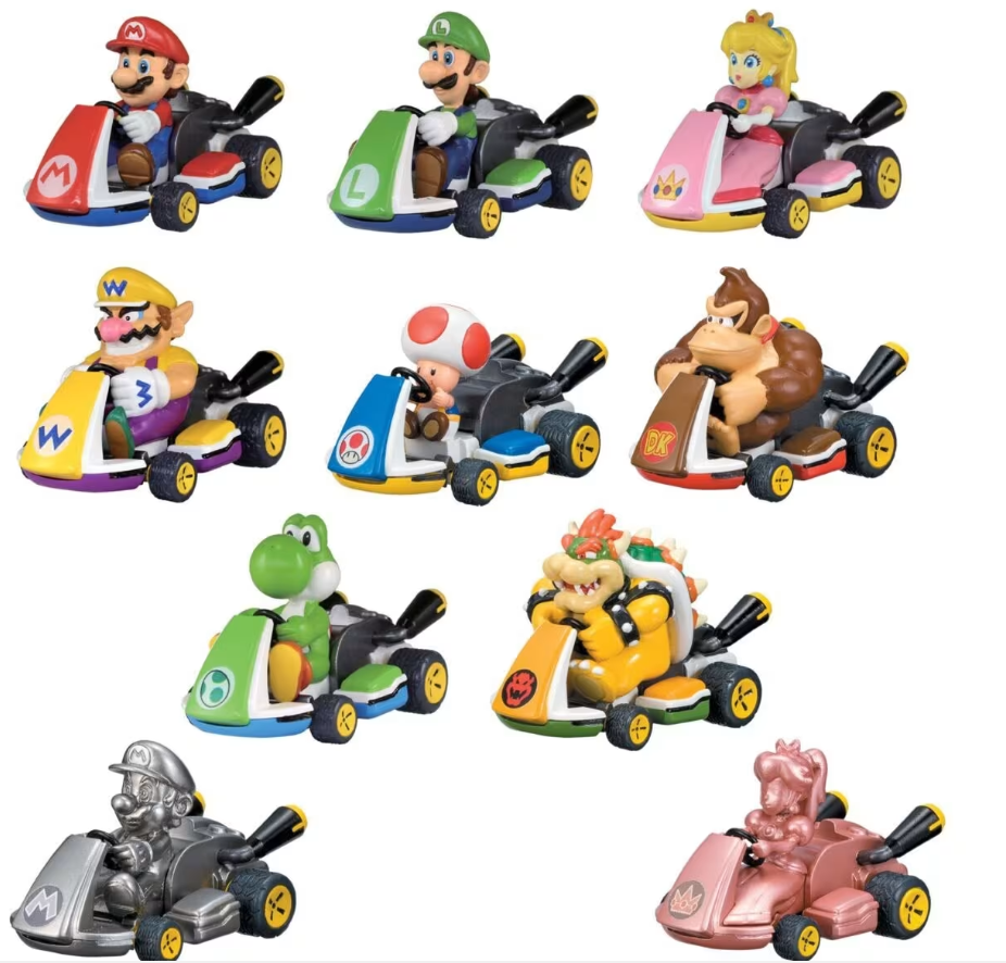 Mario Kart Pullback Racers Random Assorted cars