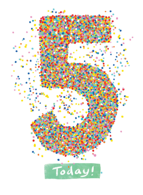 Birthday Card Sprinkles No.5 by Cat MacInnes