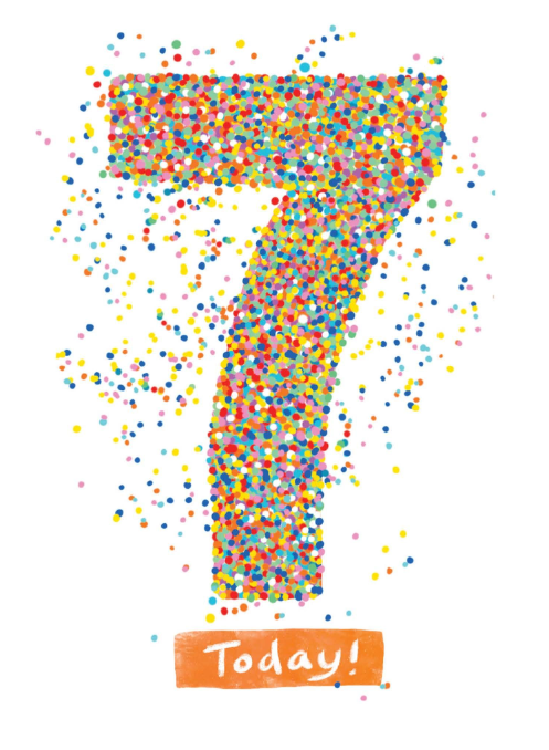 Birthday Card Sprinkles No.7 by Cat MacInnes